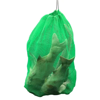 Сетчатый мешок пластиковый нейлоновый сетчатый мешок сетчатый мешок складные рыболовные снасти утолщение мелкой сетки сетки живые рыболовные сети сумка сумка