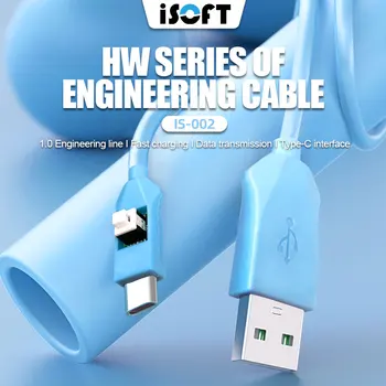 ISOFT IS-002 Инженерный кабель серии HW Интерфейс Type-C Быстрая зарядка для подключения телефона Huawei Передача даты 1.0 Режим порта