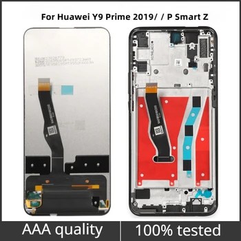 Для 6,59 дюйма Для ЖК-дисплея Huawei Y9 Prime 2019 / P Smart Z STK-LX1 Дигитайзер с сенсорным экраном Детали в сборе