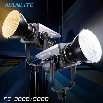 Nanguang Nanlite FC-300B FC-500B Светодиодный заполняющий свет для фотографии 350 Вт 2700K-6500K Наружный моноблок COB Освещение Вспышка Стробоскопическая лампа