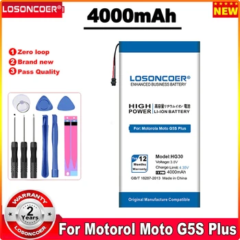 LOSONCOER 4000mAh HG30 Аккумулятор для Motorola G5S Plus G6 и 20 XT1791 XT1792 XT1793 XT1794 XT1795 XT1805 XT1925