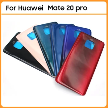Для Huawei Mate 20 Lite / Mate 20 Pro Задняя крышка аккумулятора Задняя дверь 3D Стеклянная панель Mate20 Корпус батареи Корпус Клей Заменить