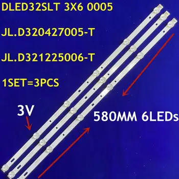 Светодиодная лента подсветки 6 светодиодов (3 В) DLED32SLT 3X6 0005 JL. D320427005-T JL. D321225006-Т для HD32 32EALJ 32L 301C18 HV320WHB-N80