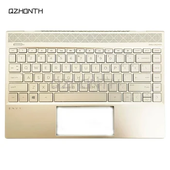 Новинка для HP Envy 13-AH 13-AH0051WN Подставка для рук в верхнем корпусе с клавиатурой с подсветкой (золотая) L19541-001