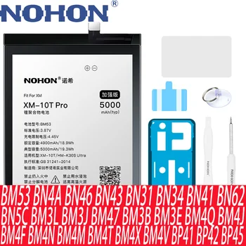 NOHON Аккумулятор для Xiaomi Redmi Note Mi BM53 BN4A BN46 BN43 BN31 BN34 BN41 BN62 BN5C BM3L BM3J BM47 BM3B BM3E BM4Q BM4J Bateria