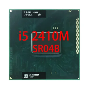 Intel Core i5-2410M i5 2410M SR04B 2,3 ГГц Двухъядерный четырехпоточный процессор Процессор 3M 35 Вт Socket G2 / rPGA988B