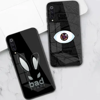 Bad Bunny X100PRE чехол для телефона для Xiaomi 13 12 11T 10 9 Redmi Note 12 11 10 10 10S Pro Черный стеклянный чехол для телефона для ПК