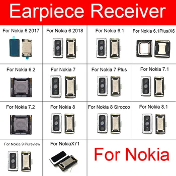 Top Earpiece Flex для Nokia 6 6.1 6.2 7 7.1 7.2 8 Sirocco 8.1 9 PureView X6 X7 X71 Plus 2017 2018 Наушники Наушники Динамик