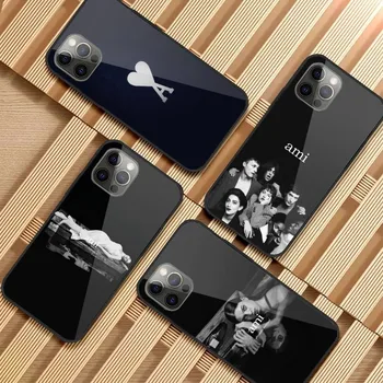 Fashion A-ami Чехол для мобильного телефона для iPhone 15 14 13 12 11 XS X 8 7 6 Plus Mini Pro Max SE 2022 Стеклянный чехол для телефона для ПК Funda