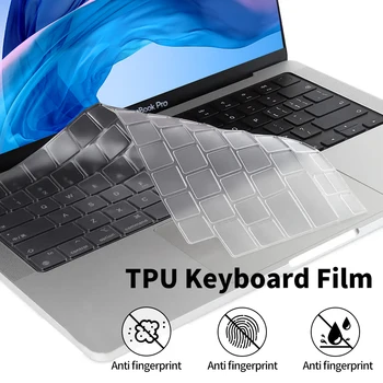 Чехол для клавиатуры ноутбука для Macbook Air 13 15 M1 M2 Pro 14 16 M3 Силиконовая защита клавиатуры Аксессуары для ноутбука A2941 A2485 A2179