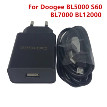 Оригинальный новый Doogee BL5000 S60 lite BL7000 BL12000 адаптер переменного тока Быстрое зарядное устройство 3.0 Дорожное зарядное устройство Адаптер ЕС + USB-кабель Линия постоянного тока