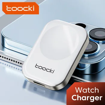 Toocki USB C Беспроводное зарядное устройство для IWatch 7 6 SE 5 Переносное USB-зарядное устройство Зарядная док-станция для Apple Watch Type C
