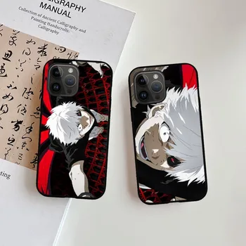 Tokyo Ghoul Kaneki Чехол для телефона для iPhone 15 14 13 12 11 X XR XS XSMAX 8 7 Plus Mini Pro Max Мягкий черный чехол для телефона