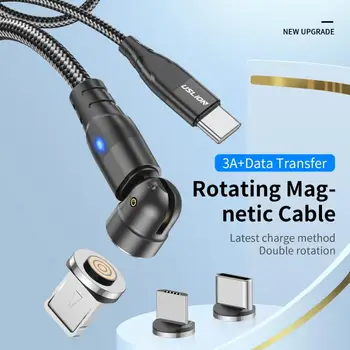  Новый кабель быстрого зарядного устройства PD мощностью 60 Вт USB C - Type C Микромагнитные кабели данных для зарядного провода для ноутбука Macbook