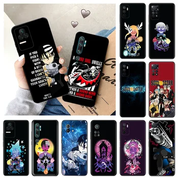 Чехлы для телефонов Redmi Note 9 10 Lite 10S 9S 11S 11S 11 Pro Plus 10A 12C 9A 9I 10C Mi 9T Аниме Soul Eater Черный Мягкий Чехол С Защитой от Падения