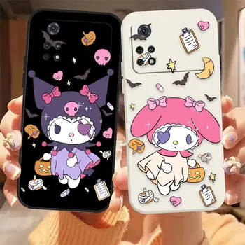 Чехол для телефона Halloween M-Melody K-Kuromi для Xiaomi PCOO F3 F4 F5 M3 M4 M5 X3 X4 X5 MIX 3 4 Black Shark 5 GT Pro 4G 5G Чехол Funda
