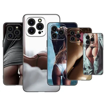 Sexy-Assy Woman Girl Чехол для телефона Apple iPhone 13 12 Mini 11 Pro XS Max X XR 8 7 6S 6 Plus SE 2020 5S 5 Soft TPU Черная крышка