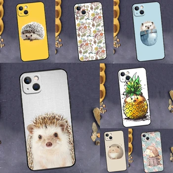 Чехол для телефона Animal Hedgehog для iPhone 13 12 11 14 15 Pro Max 8 7 Plus X XR XS SE 2020 Крышка бампера Coque
