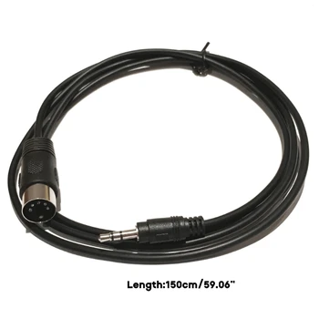 5-контактный разъем DIN Штекер на 3,5 мм 1/8 дюйма Штекер 1/8 дюйма Стерео Штекеры Кабель преобразователя Износостойкий 5-контактный кабель DIN-Штекер