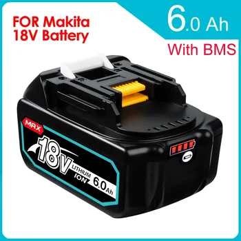 18 В 6,0 Ач BL1860b Литий-ионная аккумуляторная батарея для Makita 18 Вольт Электроинструменты BL1860 BL1830b BL1850b BL1840 LXT-400 6A