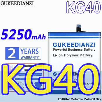 GUKEEDIANZI 5250mAh KG40 Аккумулятор для Motorola G8 Play For Moto One Macro Dual SIM XT2015-2 XT2016-1 XT2016-2 Аккумулятор