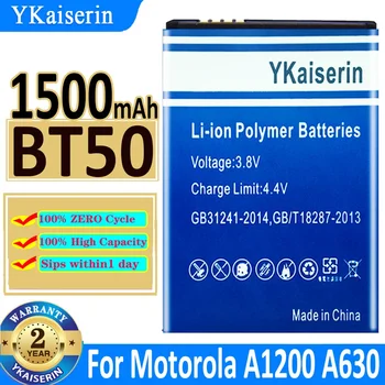 1500 мАч YKaiserin Аккумулятор BT50 для Motorola Moto A1200 A630 A732 BA250 C160 C193 C290 C975 C980 Bateria