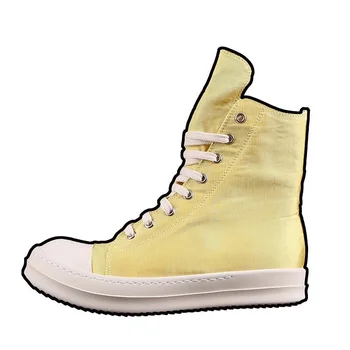 Man High Top Boots Весна Осень Новый Противоскользящая Подошва Крест Ремешок Дизайн Пары Обувь Старшая Атмосфера Короткие Сапоги