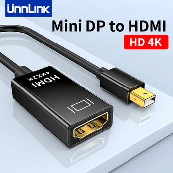 Отсоединить кабель адаптера 4K Mini DP на HDMI или DP Конвертер DisplayPort в HDMI Преобразователь «папа-мама» для Macbook Pro Air Mac Surface Pro