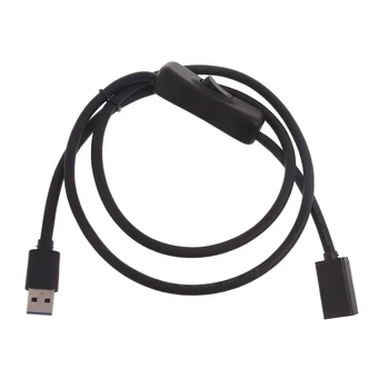 Удлинительный кабель USB3.0 с переключателями, USB-удлинитель удлинитель USB 5 Гбит/с для USB-вентилятора/принтеров/ламп
