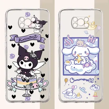 Силиконовый чехол Sanrio Hello Kitty Cinnamoroll для Xiaomi Poco X3 Pro M5s M3 X3 NFC F1 F3 M5 X5 Pro C40 X4 GT TPU Роскошный чехол