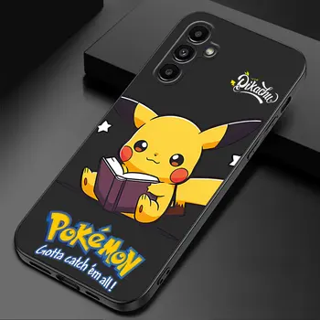 Аниме Pokemon Pikachu Чехол для сумки Samsung Galaxy A41 A31 A51 A20e A10e A70 A71 A20 A10 A50 A10s A20s A30 A40 Черный мягкий чехол