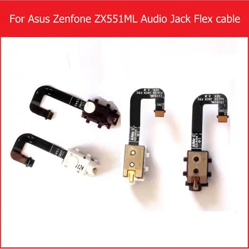 Оригинальный аудиоразъем Гибкий кабель для Asus zenfone Zoom ZX551ML ZX550ML 5,5-дюймовый разъем для наушников Гибкий кабель Разъем для наушников Детали гибкого кабеля