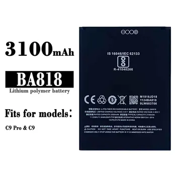 BA818 Сменный аккумулятор для Meizu C9 Pro M819H C9 M818H BA-818 Высококачественные встроенные литиевые батареи высокой емкости