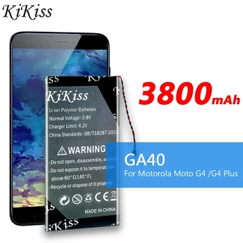 Kikiss 3800mAh GA40 Аккумулятор для Motorola Moto G4 для G4 Plus G4Plus XT1625 XT1622 XT1642 XT1640 xt1626 XT1644 XT1643 SNN5970A