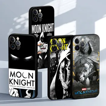 Marvel Moon Knight Spector Чехол для телефона для IPhone 14 Plus SE 2020 13 12Mini 11 Pro X XS XR Max 7 8 Черный силиконовый чехол Fundas