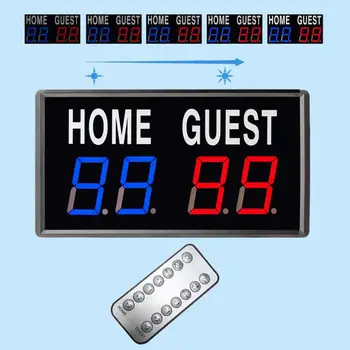 Электронное табло Мини-счетчик очков Баскетбольное табло Цифровое табло для игр Соревнования Спорт Бадминтон в помещении
