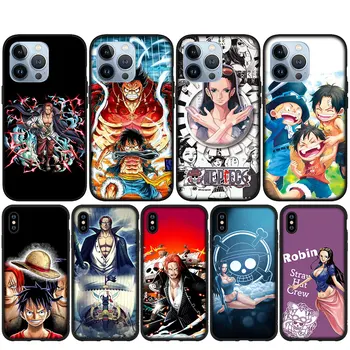 One Piece Shanks Nico Robin Luffy Мягкий чехол для iPhone 15 14 13 12 Mini 11 Pro XS Max X XR 7 8 Plus + 15+ Чехол для телефона