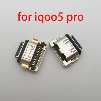 2-30 шт. Оригинал для Vivo IQOO 5 Pro USB-разъем Зарядный порт для vivo IQOO 5Pro Док-разъем Micro USB Зарядный порт