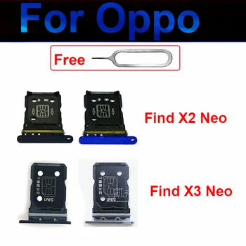  лоток для SIM-карты OPPO Find X2 Neo / Find X3 Neo Держатель слота для SIM-карты Адаптер считывателя карт Micro SD Запасные части Запасные части Черный