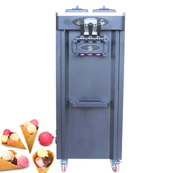  Коммерческая напольная машина для мороженого с тремя вкусами, машина для замороженного йогурта из нержавеющей стали