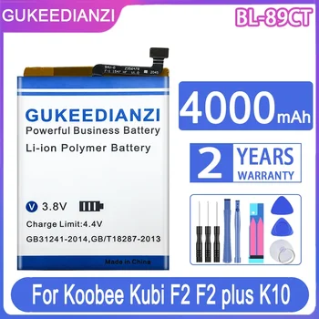 GUKEEDIANZI Сменный аккумулятор BL-89CT 4000 мАч для аккумуляторов мобильных телефонов Koobee Kubi F2 plus K10 BL89CT